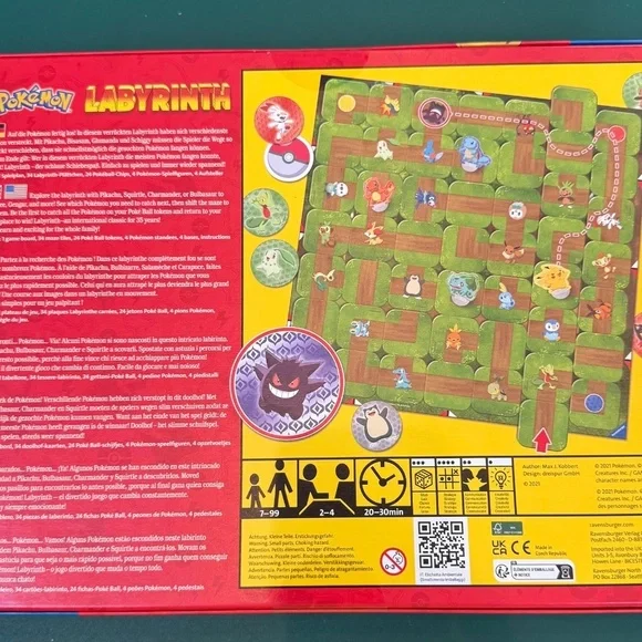 Pokemon Labyrinth Maze Game UNUSED Ravensburger 2021 Family Kids - Picture 2 of 2